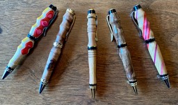 Pens made on the lathe